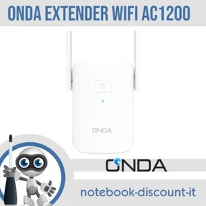ONDA Extender Wi-Fi AC1200 WE1200AC 1,2 Mbit/s Antenne Dual Band NUOVO - Imagen 1 de 2