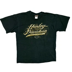 Vintage Harley Davidson Motorcycles TShirt Chilliwack BC Canada Black Large - Picture 1 of 5