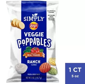 🟠 Brand New Exclusive Simply Lays Veggie Poppables Ranch Potato Chips 5oz - Picture 1 of 2