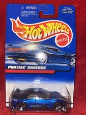 HOT WHEELS 1:64 2000 COLLECTOR CARD PONTIAC RAGEOUS BLUE 3SP #119 FAST SHIP!