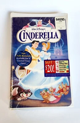 CINDERELLA VHS  A Walt Disney Masterpiece "Limited Time Only" - Image 1 of 4