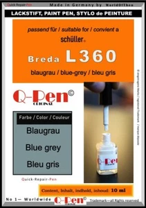 Lackstift für Schüller Breda L360 Blaugrau 10mL - Bild 1 von 1