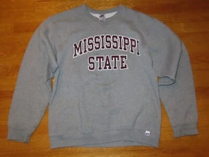 Vintage Russell Athletic Label - MISSISSIPPI STATE BULLDOGS (LG) Sweatshirt - Picture 1 of 3