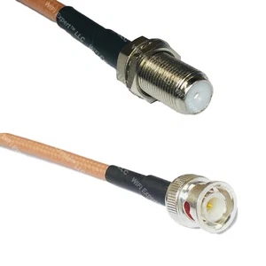 RG400 F FEMALE to BNC MALE RF Cable FAST-SHIP LOT - Picture 1 of 1