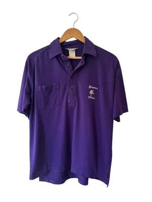 Camisa Polo Vintage Minnesota Vikings Hombre’s Mediana Púrpura Años 90’s EE. UU. Foto 1 de 4
