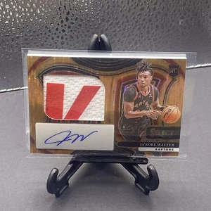 2024-25 Select Ja’Kobe Walter Rookie 2 Color Letter Patch Auto Orange Pulsar /30 - Picture 1 of 2