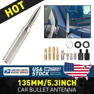 Antena bala de aluminio con antena aérea de radio de 5,3" AM/FM para Ram 3500 2500 2011-2015 Foto 1 de 4
