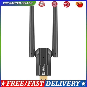 900Mbps USB WIFI 6 Wireless Dongle Dual Band 2.4/5Ghz for PC Desktop - Afbeelding 1 van 11