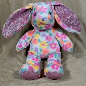 Build-A-Bear Floral Pawlette Hase Glitzer Blume Stofftier 16 Zoll - Bild 1 von 7