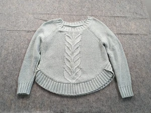 Aerie Gr. M Grobstrick Pullover hellblau abgerundeter unterer Saum - Bild 1 von 11