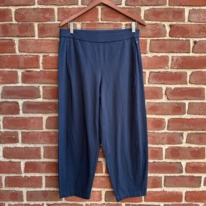Eileen Fisher $158 Traceable Cotton Jersey Lantern Pant blue 2X NEW - Picture 1 of 13