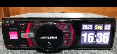 ALPINE iDA-X100 MP3/WMA/AAC USB Player Audio Head Unit Bluetooth JDM Car Audio - Image 1 of 4