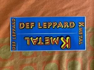 Vintage 80er KMET Def Leppard Los Angeles Radio Station Autoaufkleber - Bild 1 von 1