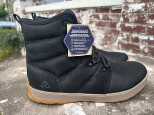 Alpine Design x Kamik Men’s Ezra Black Winter Boots 9.5 Full Leather NEW - Picture 1 of 15