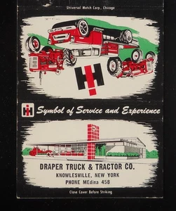 1950s IH Draper Truck & Tractor Co. International Harvester Co. Knowlesville NY - Picture 1 of 2