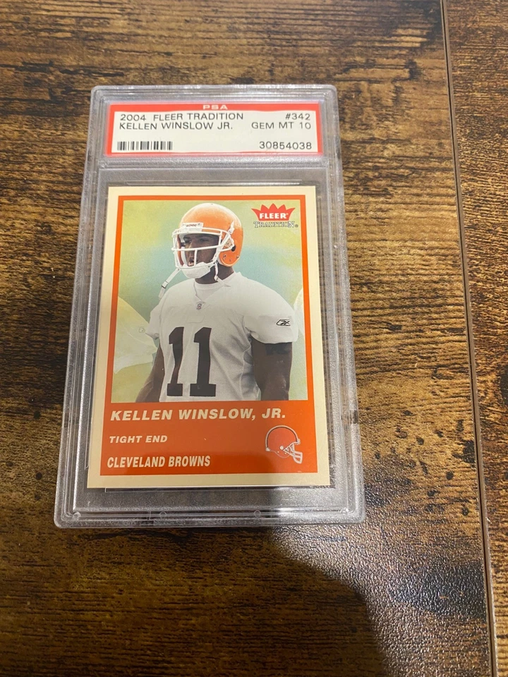 2004 Fleer Tradition Kellen Winslow Jr #342 PSA Gem MT 10 Cleveland Browns - Image 1 of 1