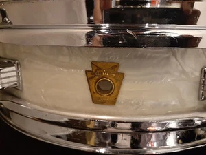 Ludwig VINTAGE 1960 Jazz Combo White Marine Pearl 13 3 - Picture 1 of 9