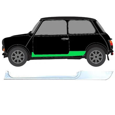 Tôle De Bas De Caisson Pour Austin Mini Morris À Partir De 1959 Gauche - Photo 1/3