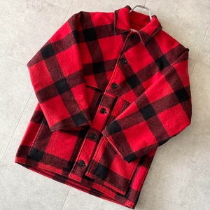Filson Double Mackinaw Jacket Mens 100% Wool Cruiser Red Size 40 From Japan - Picture 1 of 12