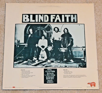 Blind Faith Vinyl LP Record RSO Records, Inc. 1978 Reissue Seidemann Cover - Image 1 of 4