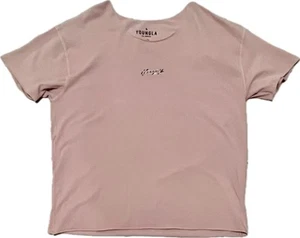 Young La Damen T-Shirt, rosa, minimalistisch, bequem, Urlaub YLA2388, Modell # 409 - Bild 1 von 10