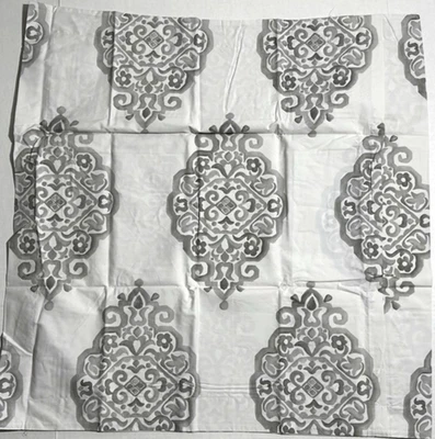 Pottery Barn Gray Asher Medallion Euro European Pillow Cover Sham New - Image 1 of 2