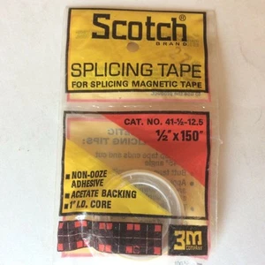 Vintage 3M Scotch Brand Splicing Tape for Splicing Magnetic Tape 1/2" X150 " - Picture 1 of 3