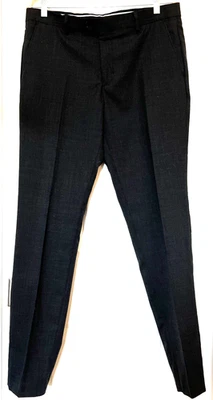 Original Penguin Men’s Wool Blend Dress Pants 34x32 Slim Fit Charcoal Grey - Image 1 of 4