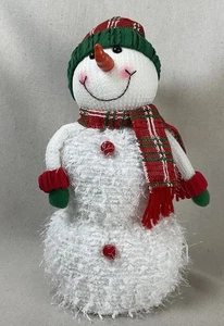 Stuffed Winter holiday  Snowman Land & Sea Imports - 16" tall- weighted bottom - Picture 1 of 7