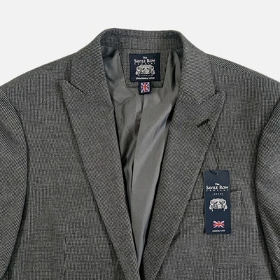 Blazer Savile Row Company Para Hombre Talla 40 R Calce Ajustado Lancaster Espiga Nuevo con Etiquetas Foto 1 de 4