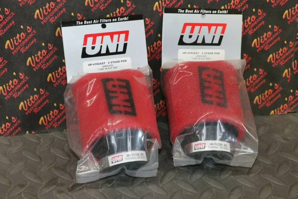 2 x NEW Yamaha Banshee UNI FOAM air filters 26mm STOCK SIZE Mikuni carbs pods - Image 1 of 1