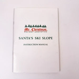 Mr Christmas Santas Ski Slope Instruction Manual Book 1992 Replacement Piece - Picture 1 of 5
