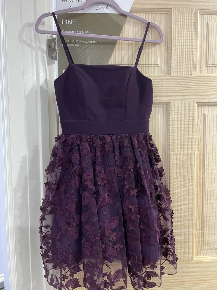 Juniors Purple Homecoming Dress Size 3 - Image 1 of 3