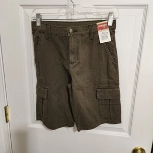 WRANGLER AUTHENTICS YOUTH BROWN SHORTS 12 REGULAR - Picture 1 of 8