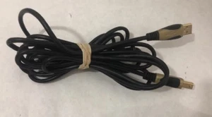 STAPLES 24K GOLD PLATED USB 2.0 HIGH SPEED CABLE A/B 11 FT - Picture 1 of 1