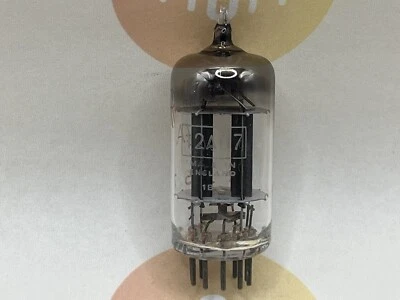 1x Brimar ECC82 12AU7 Placas Largas Negras Square Getter - Rochester 1954 - Nuevo de Lote Antiguo+ Foto 1 de 4