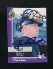 1997 Best Norwich Navigators Grant Fithian #16 signed auto autograph very tough