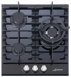 Kaiser KCG 4384 Gas Kochfeld 45 cm Schwarz Glass Gasherd 3,8 kW WOK Gaskochfeld - Bild 1 von 6