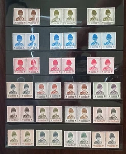 Thailand Stamp Definitive King Rama 9 8th Series Completed Set of 21 BLK2 - Picture 1 of 3