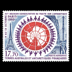TAAF 1989 - 15th Antarctic Treaty Consultative Meeting Paris - Sc C108 MNH - Picture 1 of 2