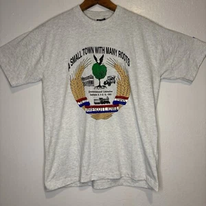 Vintage TShirt Herren Large Single Stitch grau Prescott Iowa 1995 Small Town USA - Bild 1 von 5