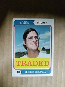 1974 Topps Traded Baseball Card #373T John Curtis Vg Read Description 