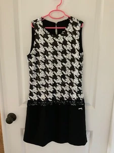 Guess Kids Girls Black White Sequin Sparkle Dress XXL 18 NWOT - Picture 1 of 2