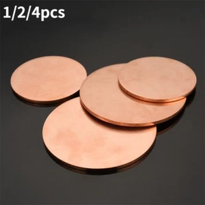 Pure Copper Sheet Copper Round Plate Metal Round Disc Electrical Repair Quality - Bild 1 von 8