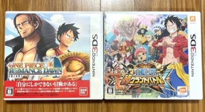 One Piece Romance Dawn & Super Grand Battle set Nintendo 3DS Japanese ver Tested - Picture 1 of 4
