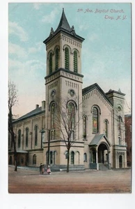 TROY NY 5TH AVE BAPTIST CHURCH CIRCA 1908 - Picture 1 of 2