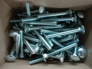 M8X65 CUP SQUARE BOLTS & NUTS Hexagon Carriage Coach Screw Fixing Lot1107 - Picture 1 of 3