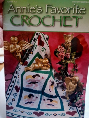 Juego de cocina suéter adornos de encaje Annie's Favorite Crochet enero febrero 2000 folleto Foto 1 de 4