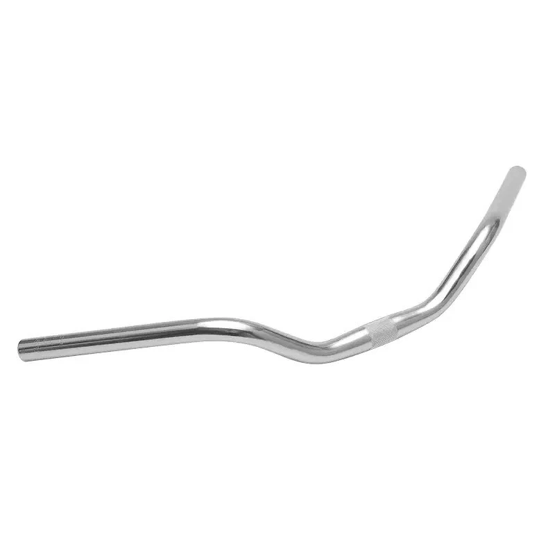 Manubrio bici tipo OLANDA 25,4mm x 600mm in Alluminio Satinato Argento 250 gr - Immagine 1 di 4