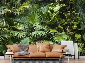 Papel pintado fotomural de la selva tropical decoración de pared papel gigante cartel arte - Imagen 1 de 6